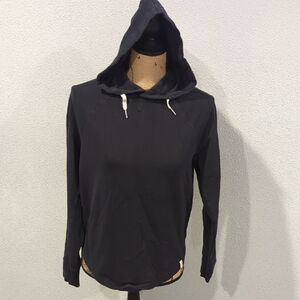 Satva Black Hooded Women's Top Size S